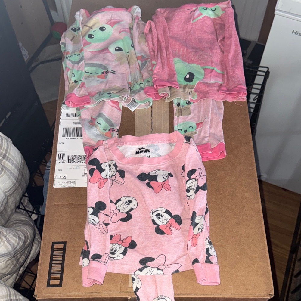 Disney Minnie and Star Wars  Girls  Pajama Set